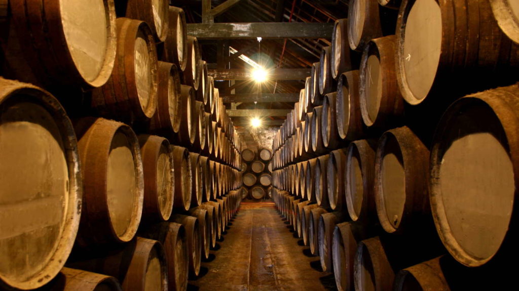 Interior of a Port wine cellar